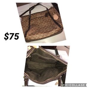 Coach shoulder or crossbody tote